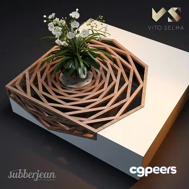 3ds Max Free – Hanako coffee table by Vito Selma