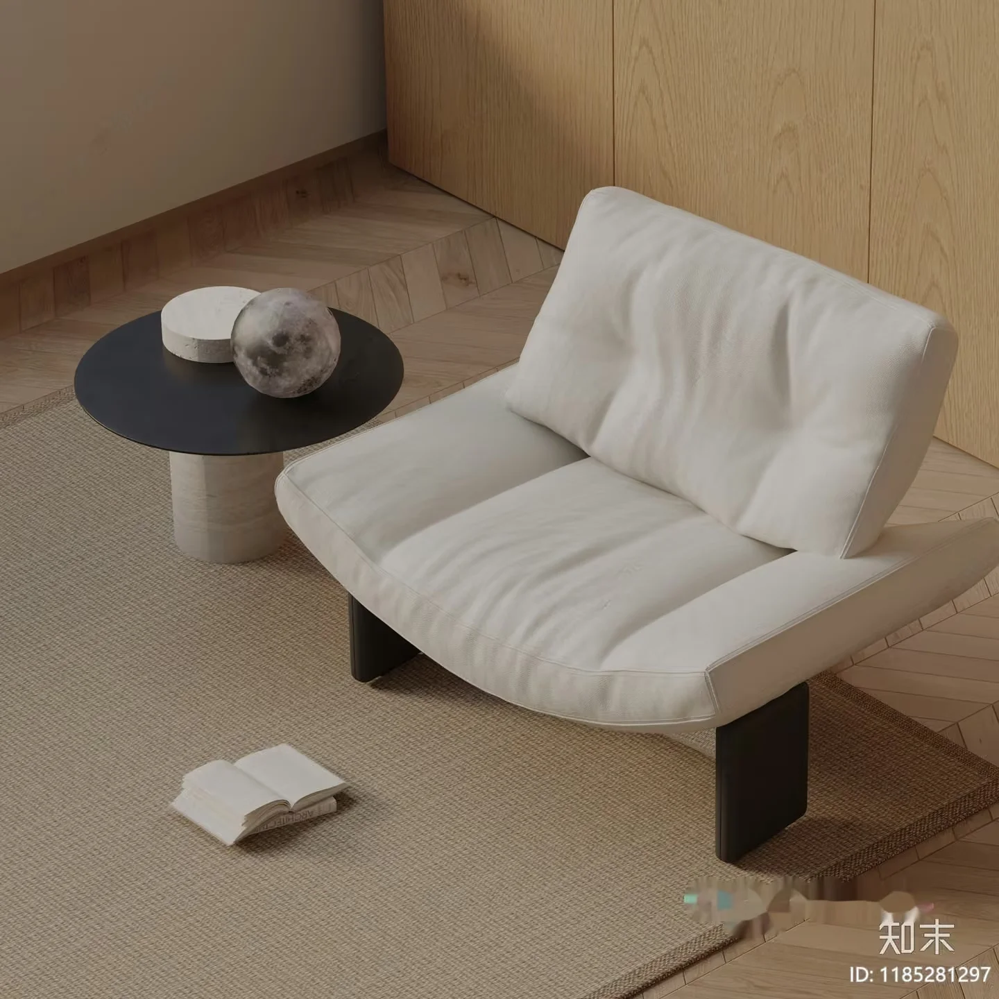 Modern Minimalist Living Room 3D Model – 14910 – VRAY Render
