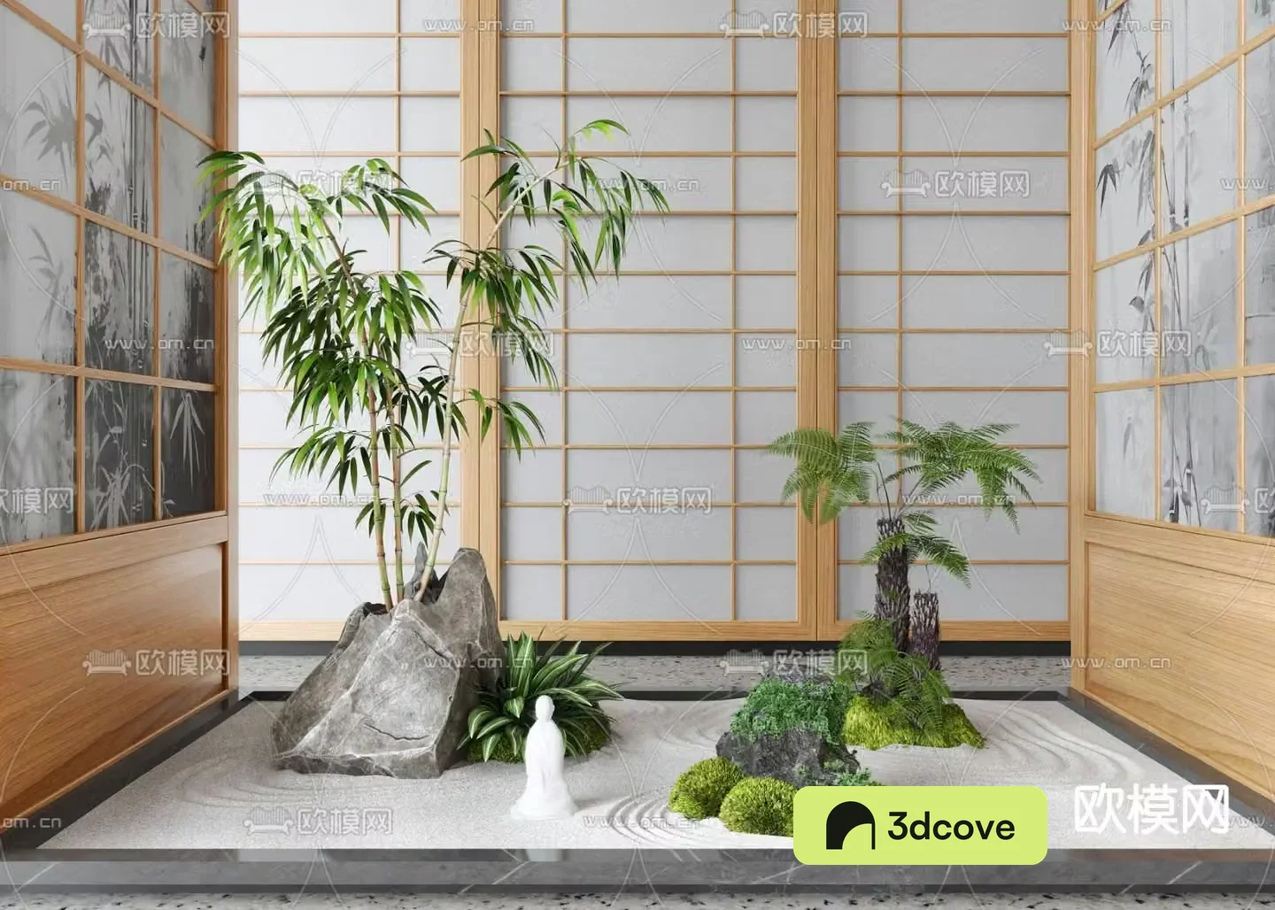 New Chinese style landscaping indoor landscape