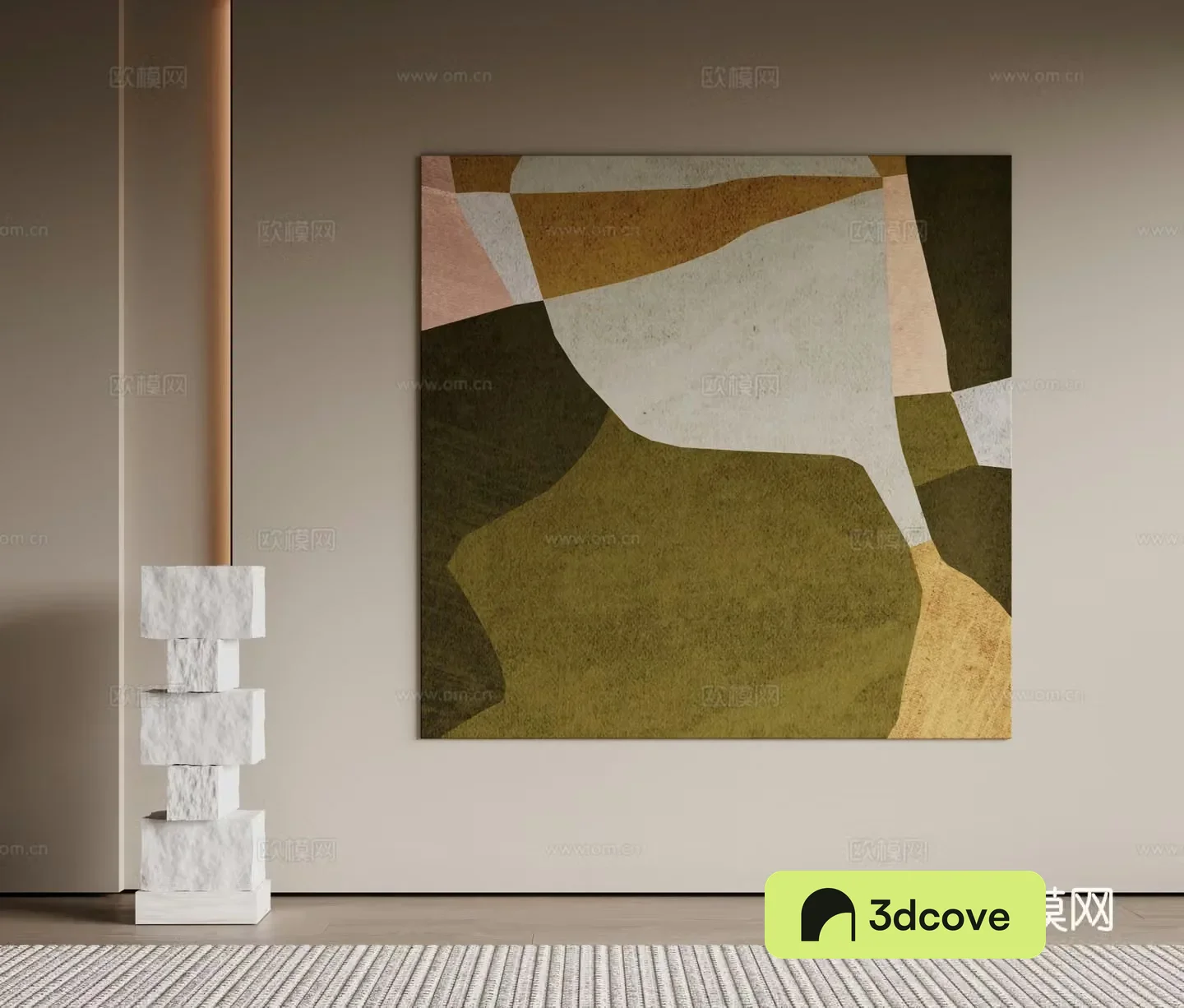 Modern minimalist decorative paintings Waviva medieval style hanging paintings cream style decoration paintings Italian style hanging paintings black and white