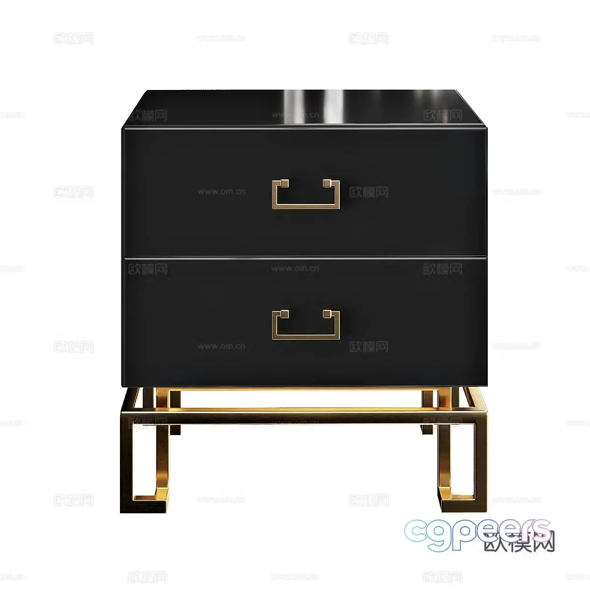 3d model of chest of drawers