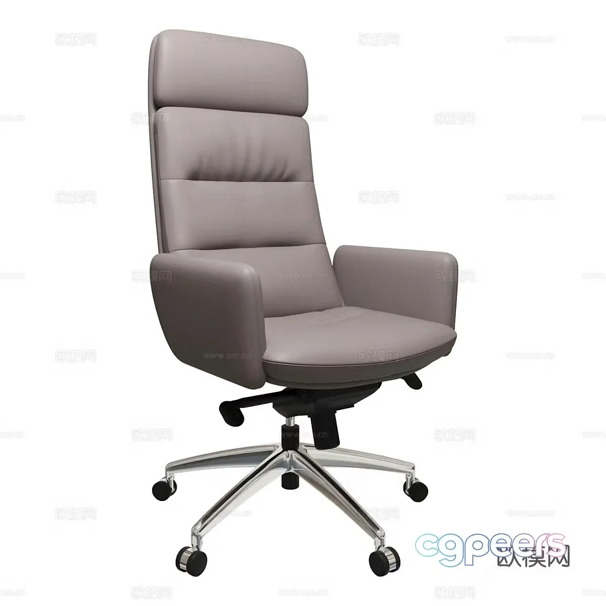 Modern Italian leather office chair 3d model