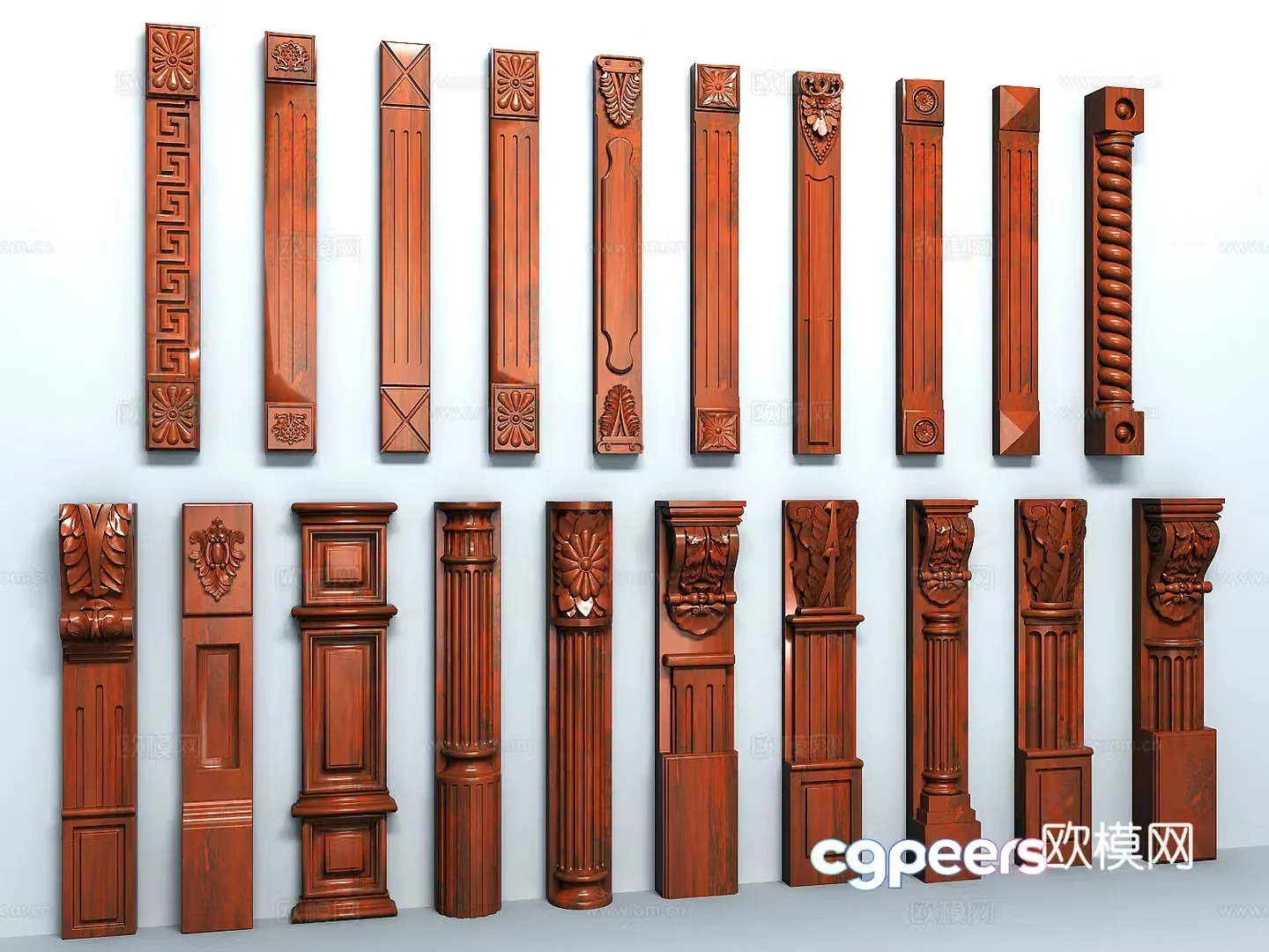 Roman column 3d model
