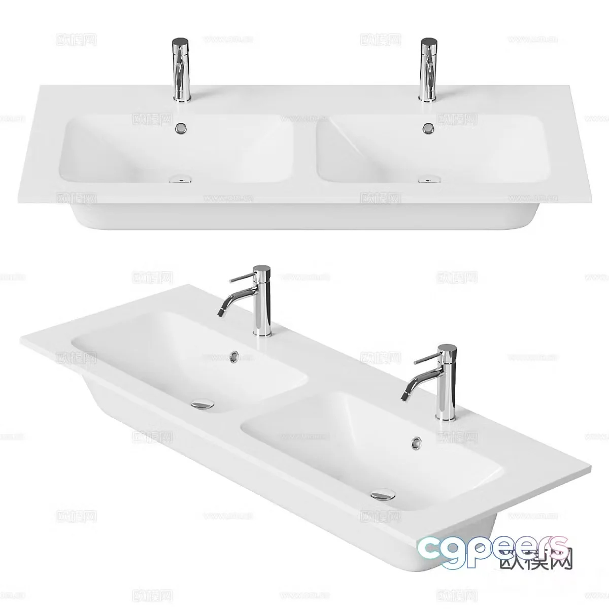 Washbasin Duravit ME by Starck 130 3D model