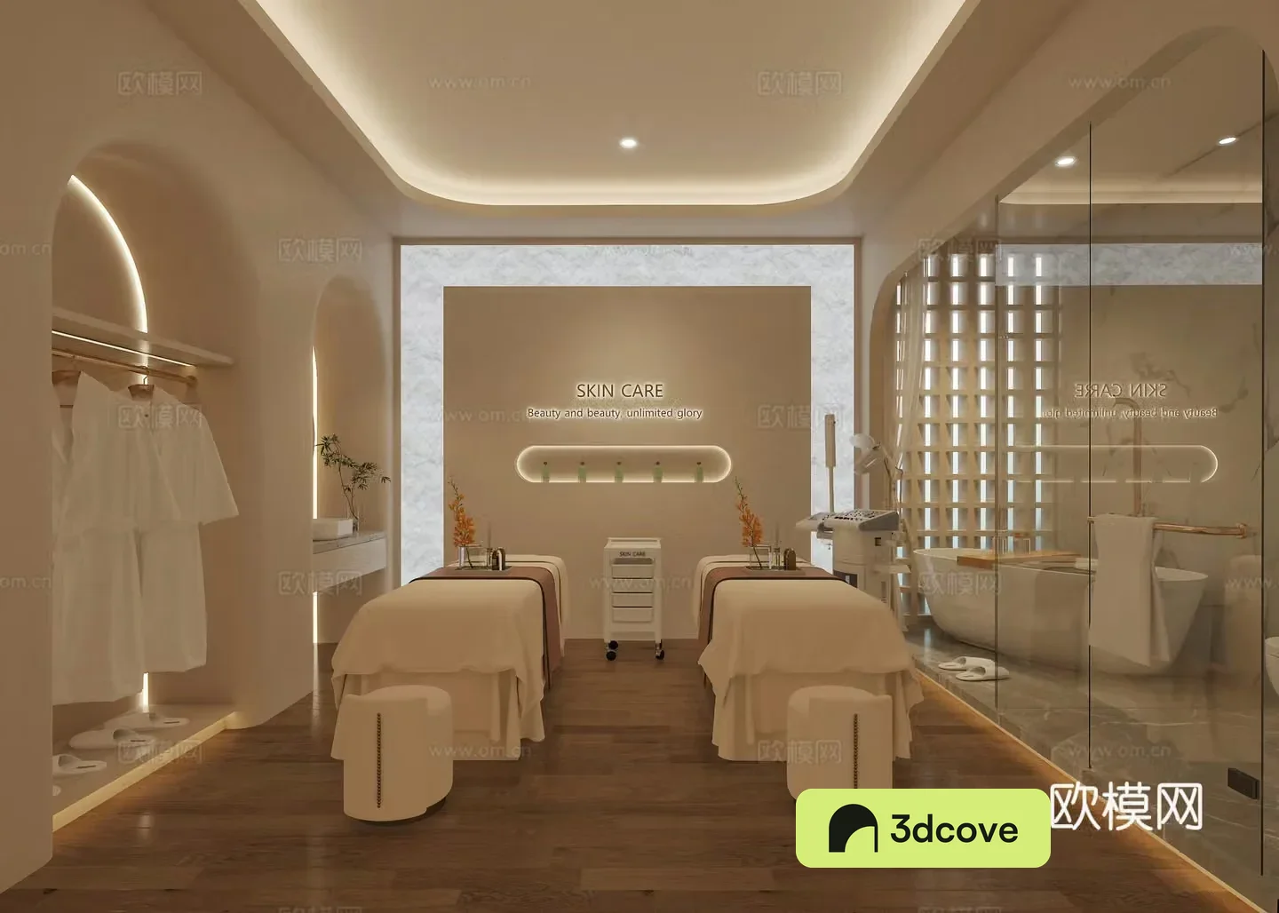 Modern beauty salon private room Beauty salon SPA Beauty rest area Beauty double