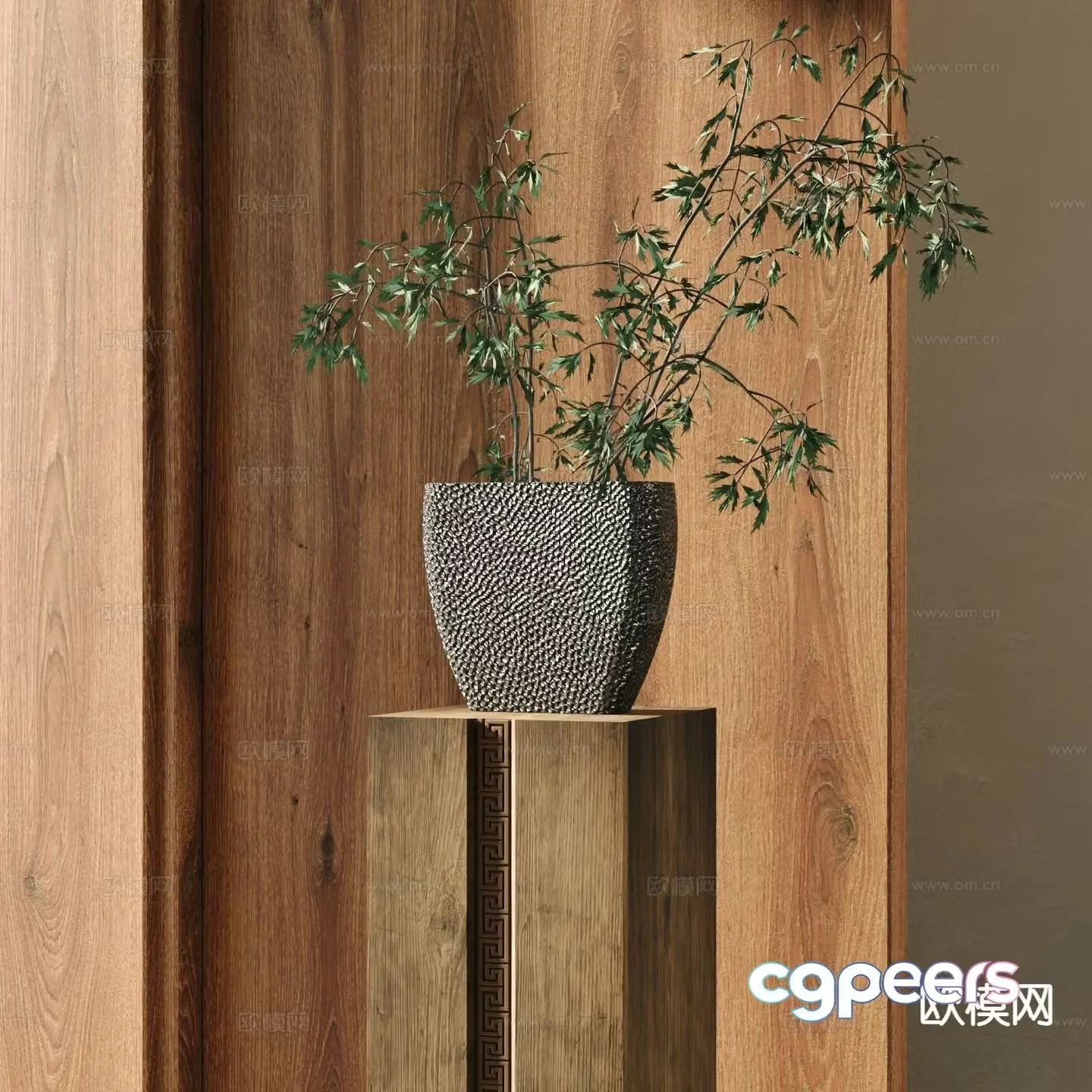 Vase Floral Arrangement Flower Arrangement Green Plant 3d Model
