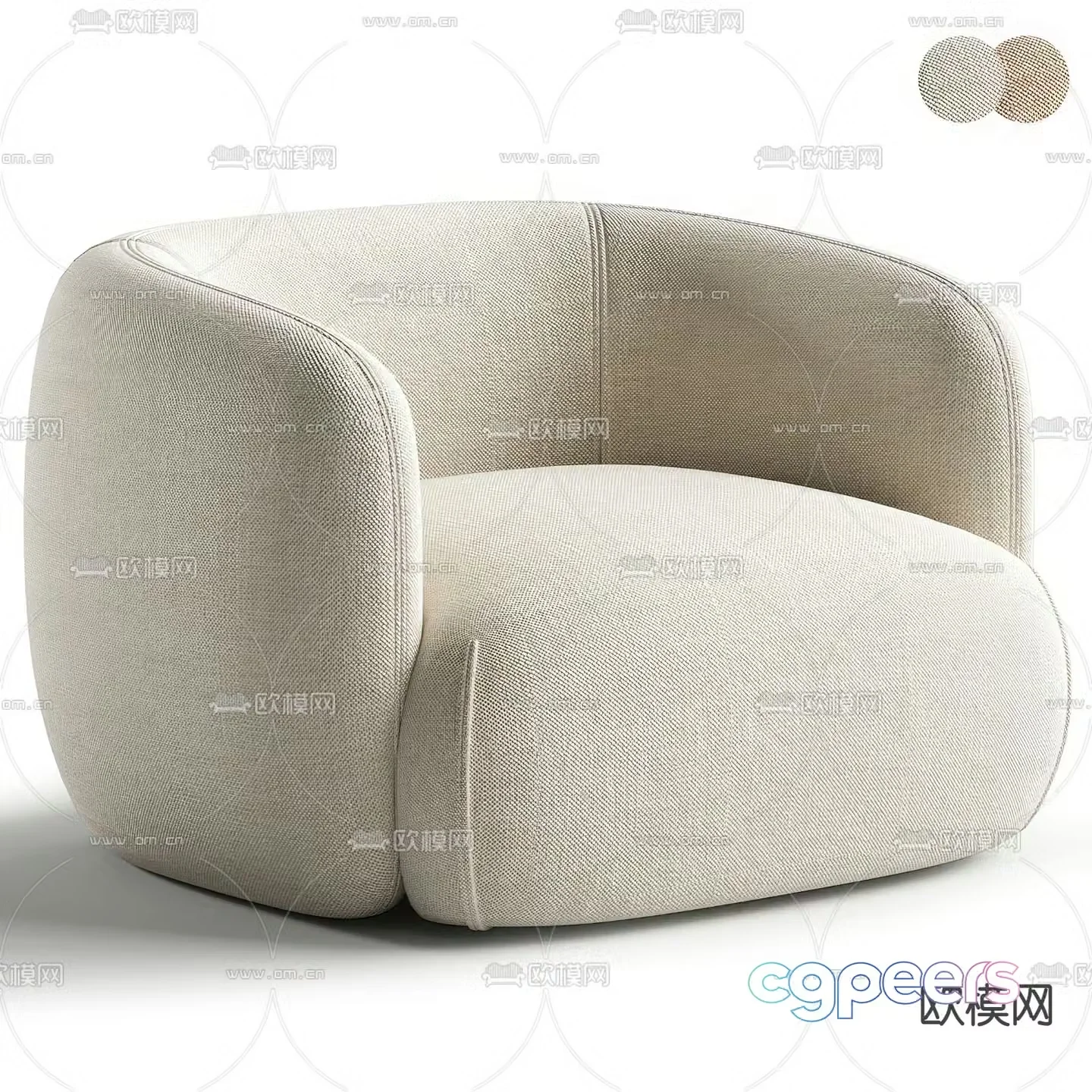 Sofa chair single sofa 3d model