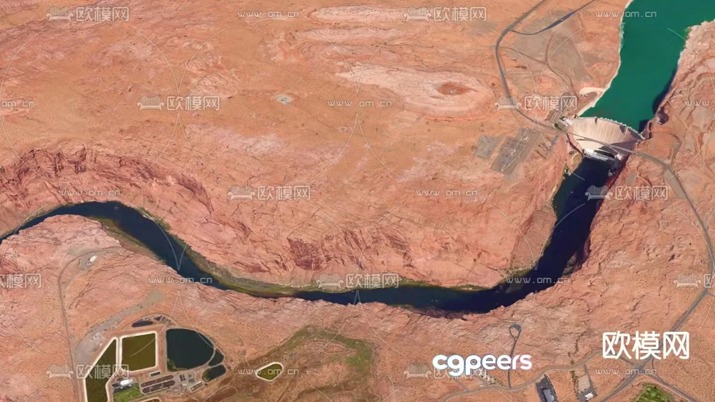 Modern canyon 3d model