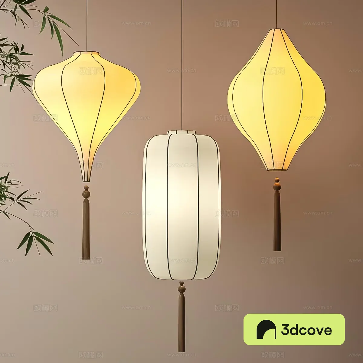 Asian-Style Hanging Lanterns