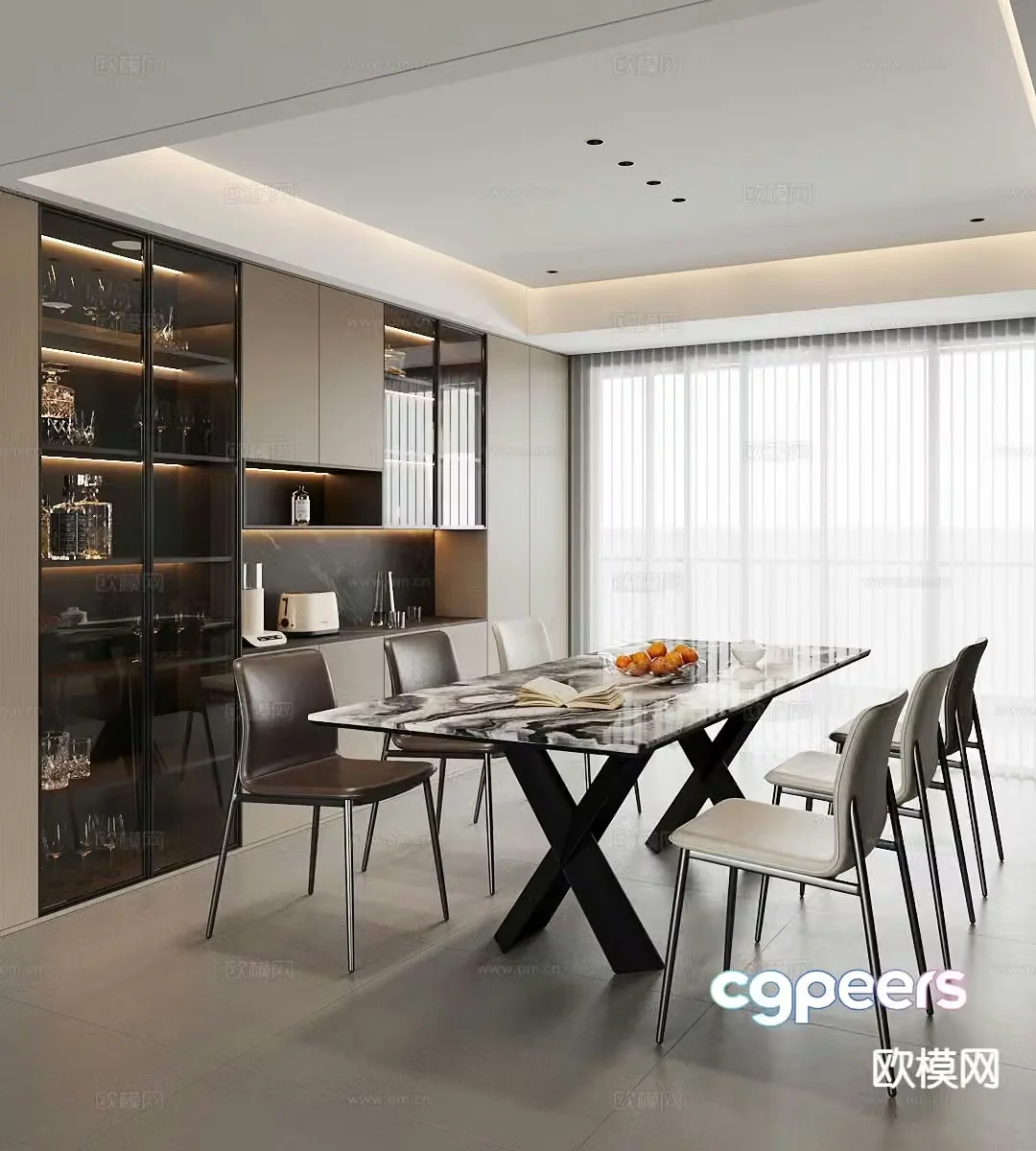 Italian restaurant 3d model