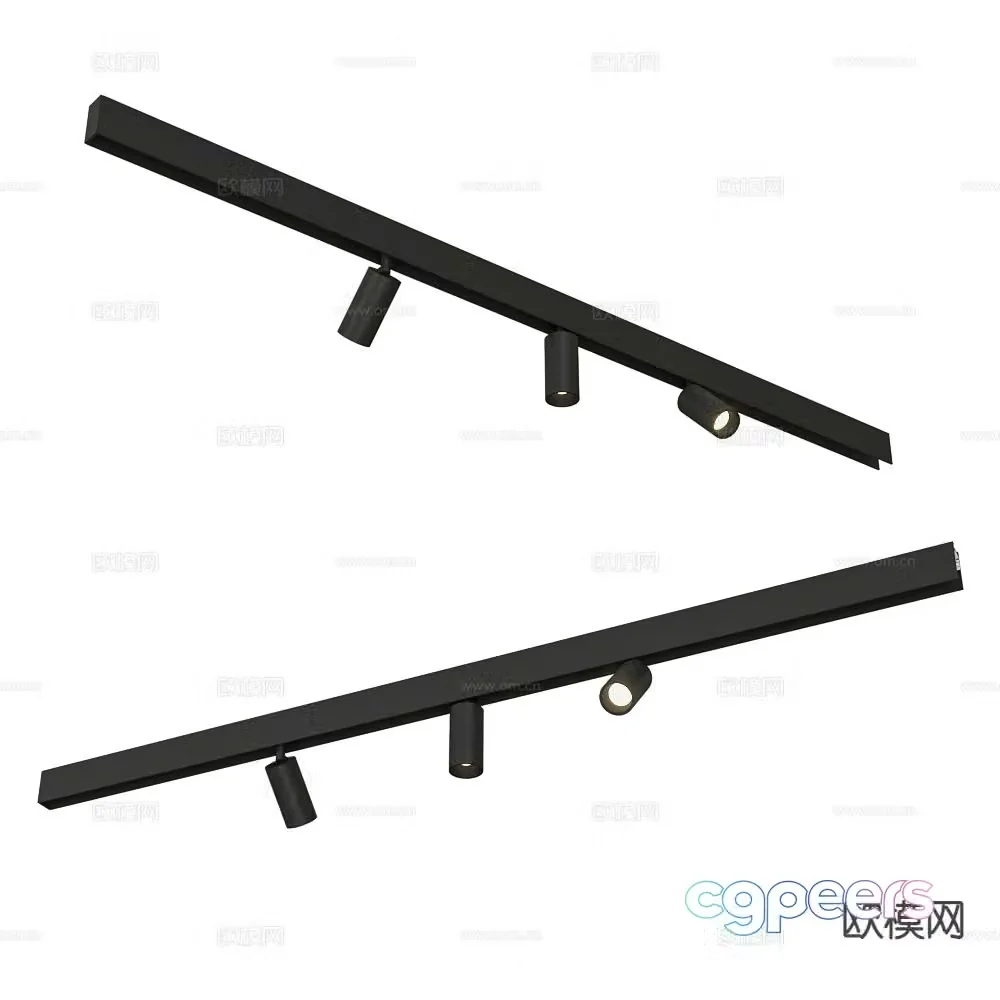 ANCARD track light spotlight 3d model