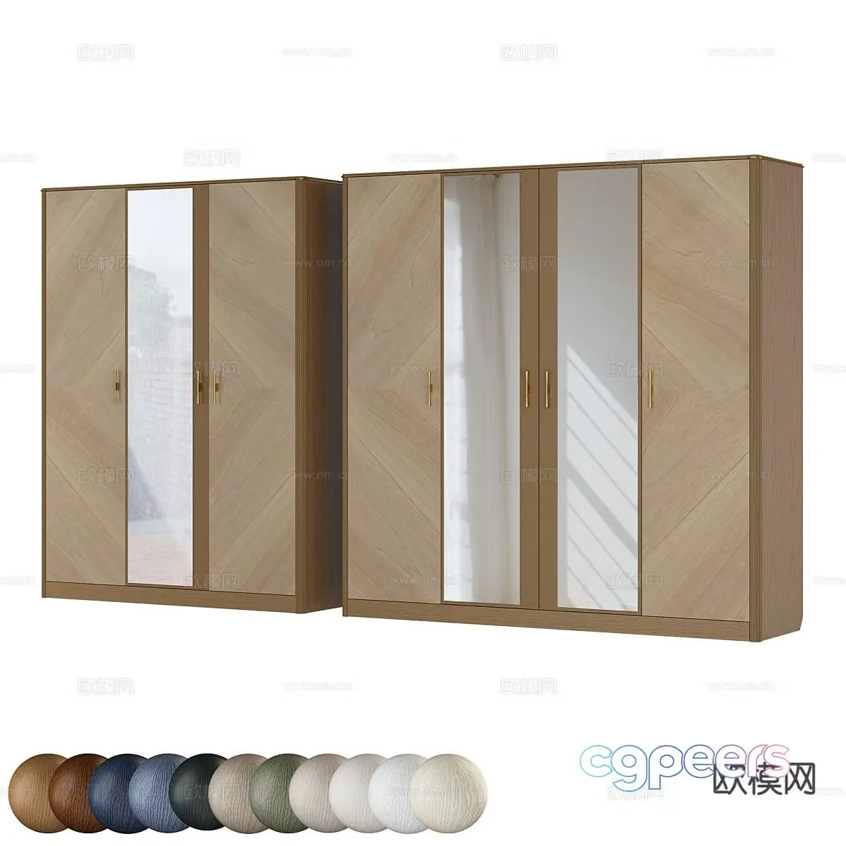 modern wardrobe wardrobe 3d model