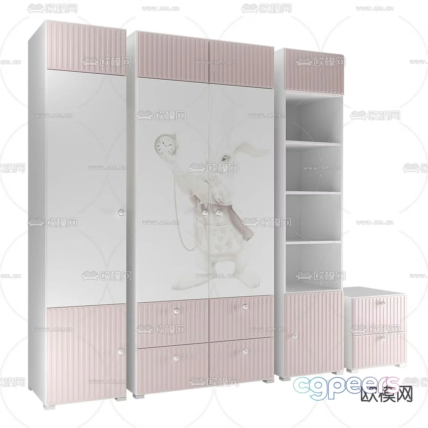 Children’s wardrobe 3d model