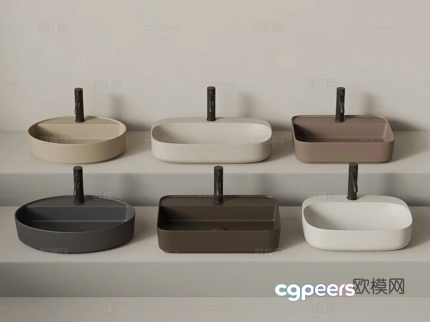 Modern sink 3d model