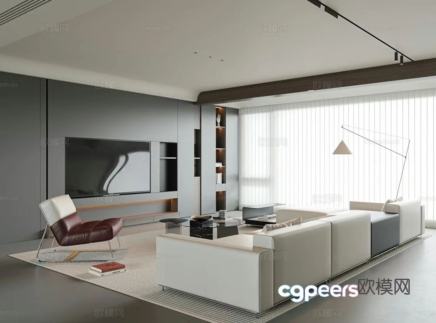 Italian living room 3d model