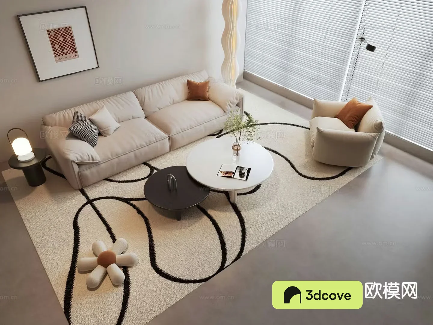Cream style sofa modular sofa