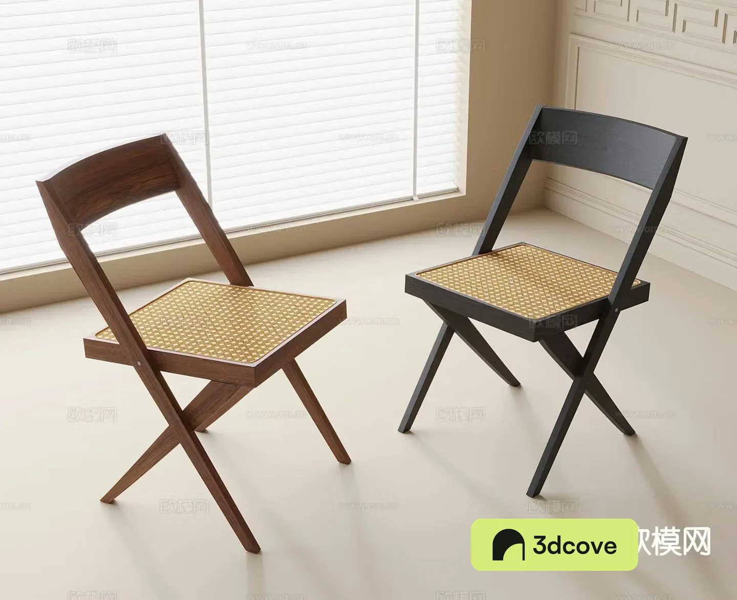 Wabi-sabi chair single chair dining chair leisure chair