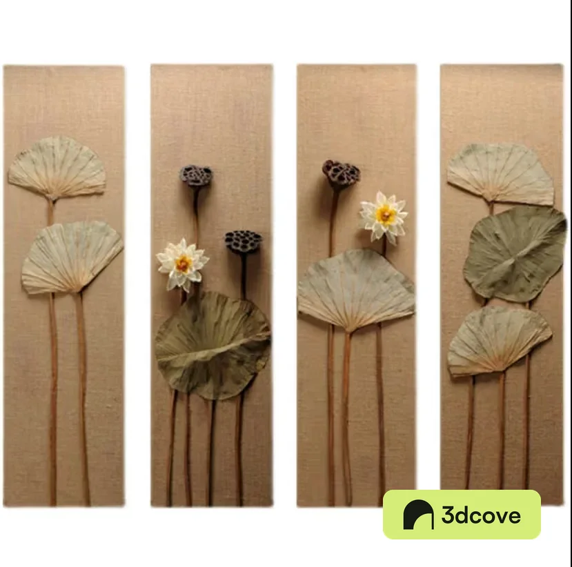 A Set Of Dried Flower Art