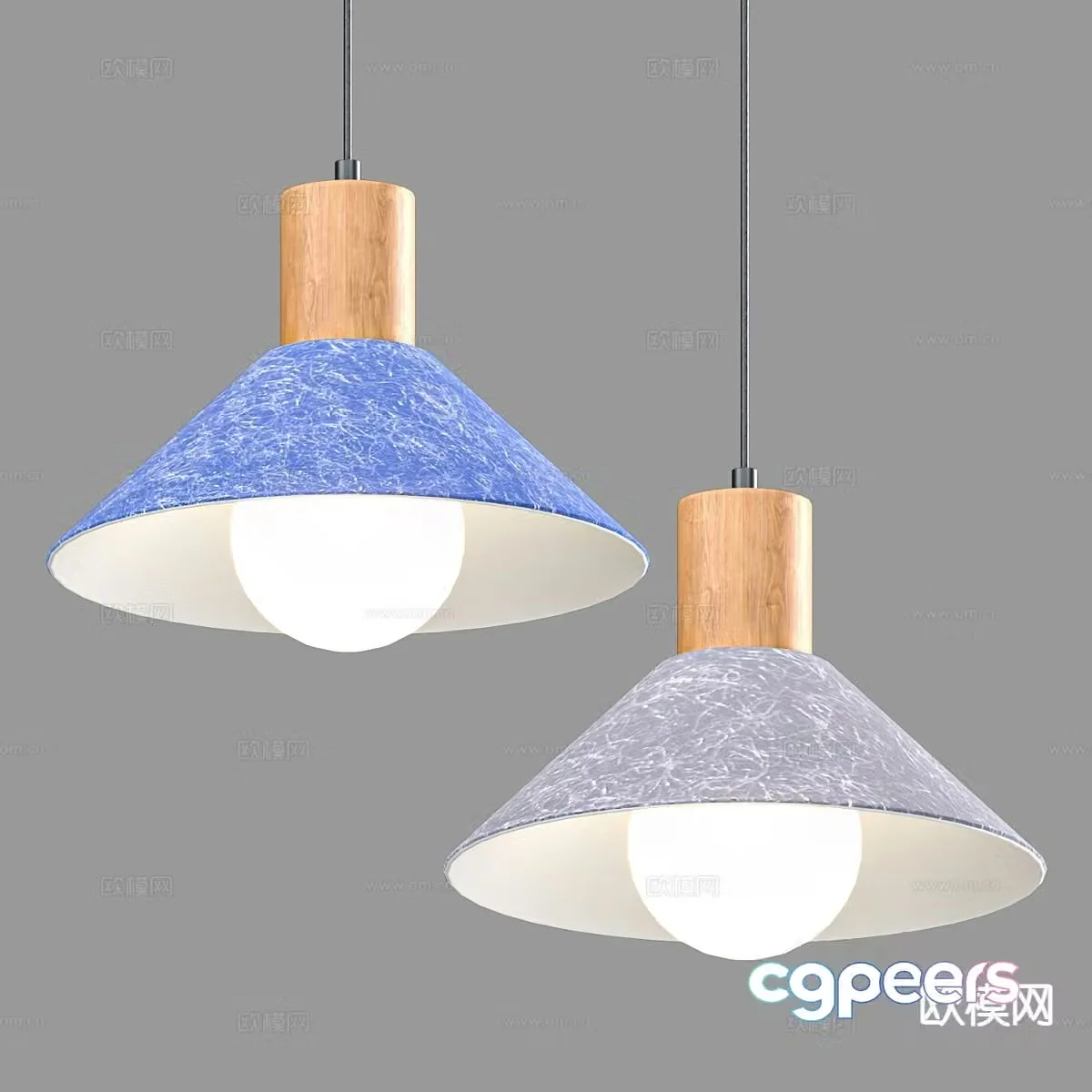 Nordic chandelier simple chandelier 3d model