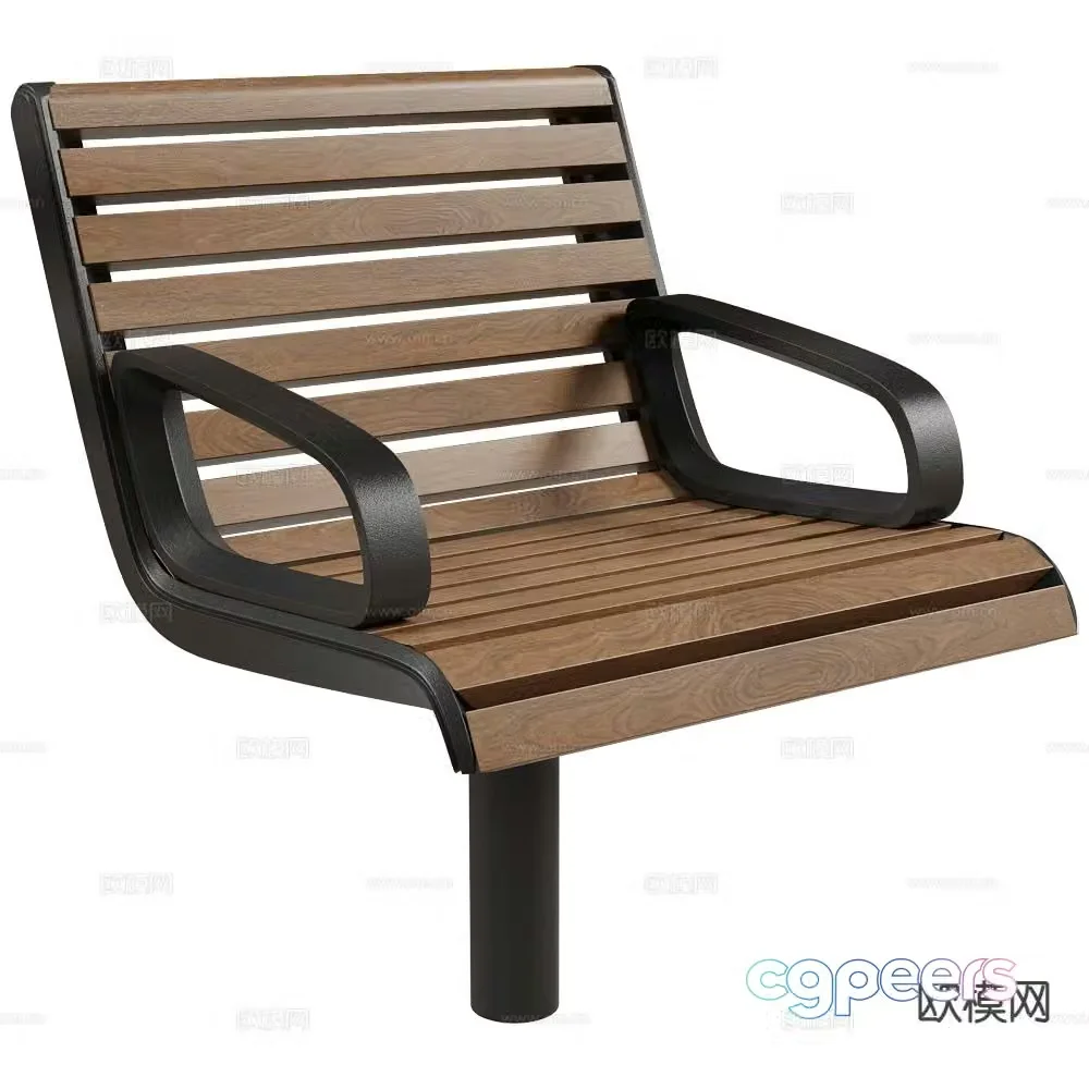 MmcitÃ© outdoor chair patio chair back chair 3d model