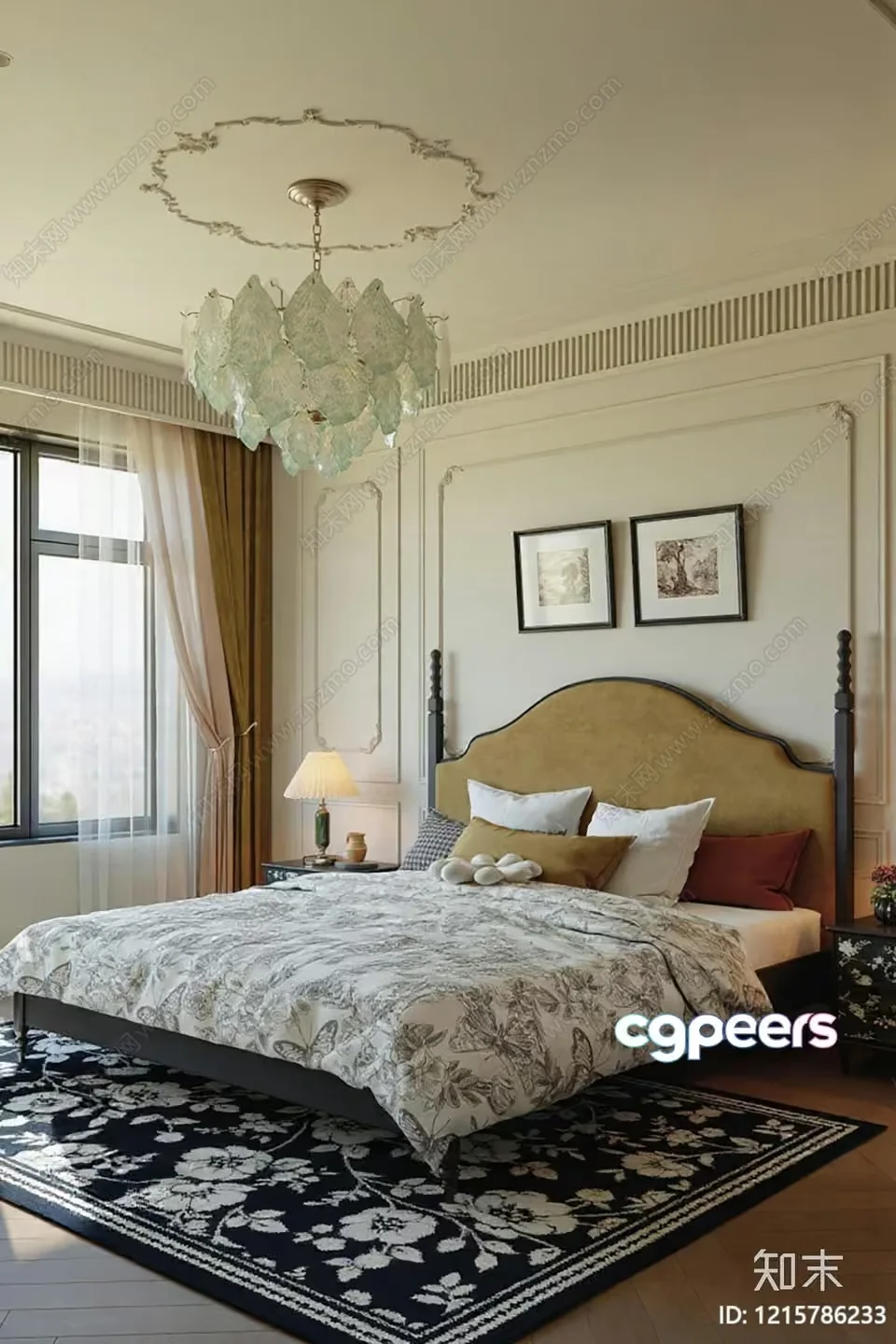 Cozy Bedroom 3D Model – 11283 – VRAY Render
