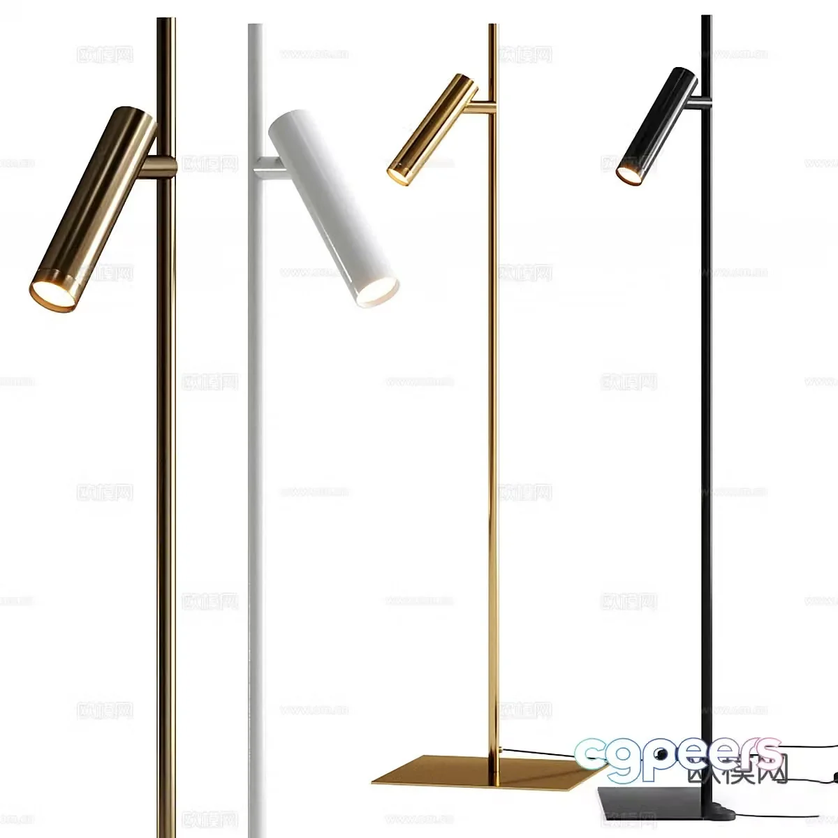 Modern minimalist floor lamp 3d model