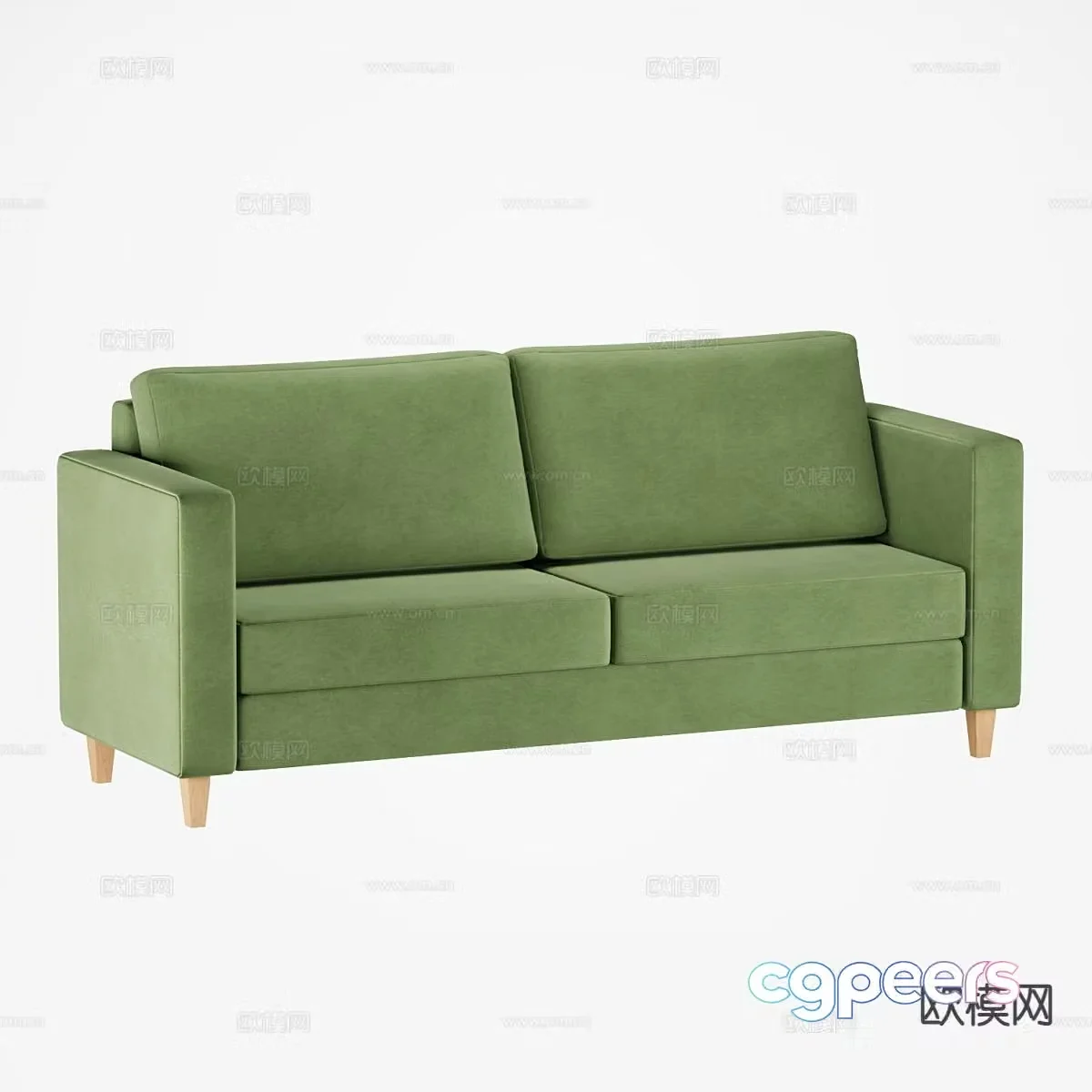 Nordic loveseat 3d model