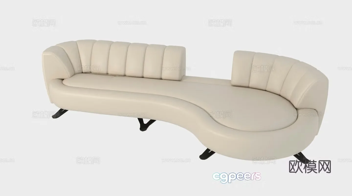 Sofa Profile Sofa Curved Sofa Rail Sofa Modern Sofa Profile 3D Model