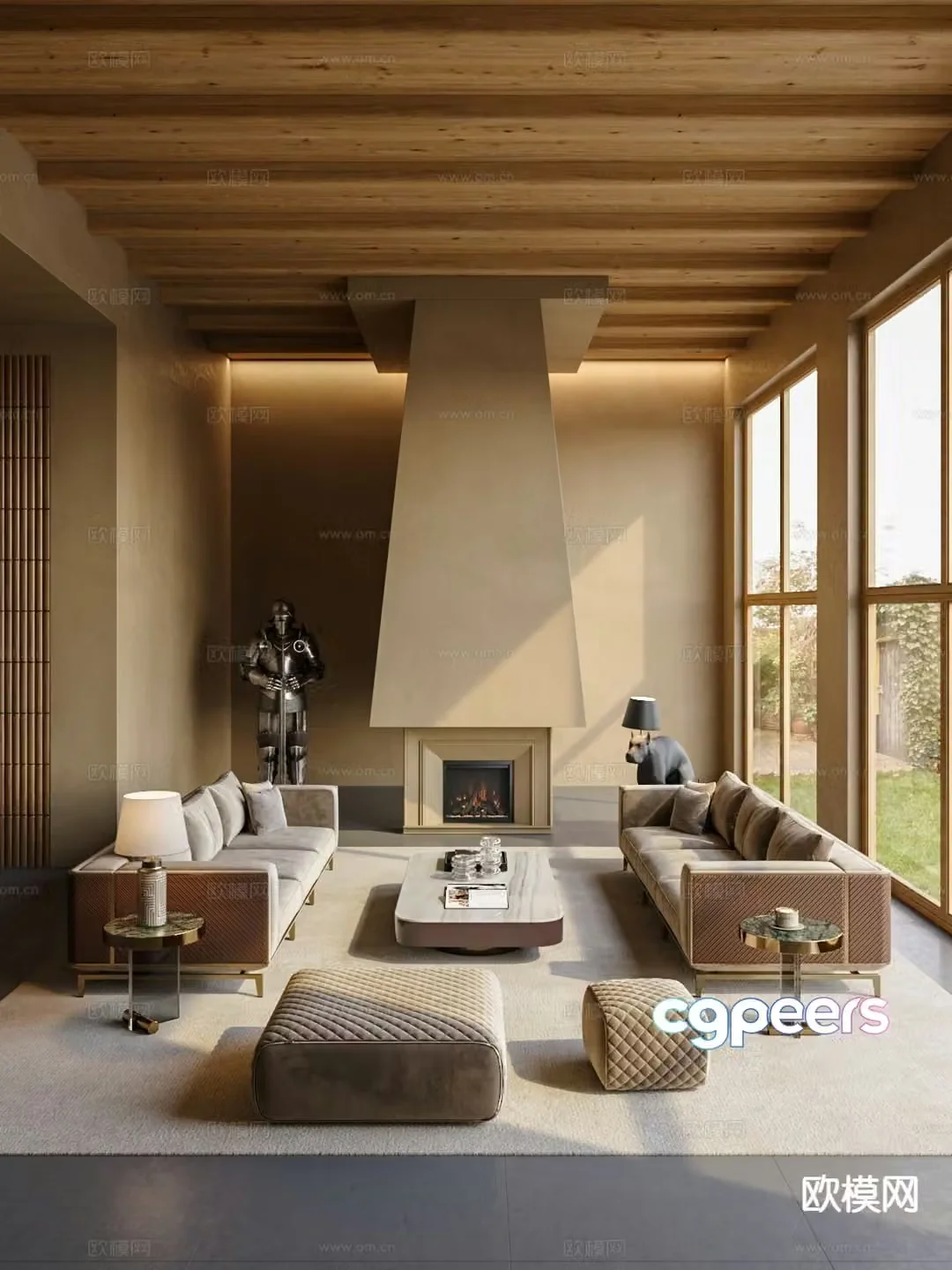 Modern living room 3d model