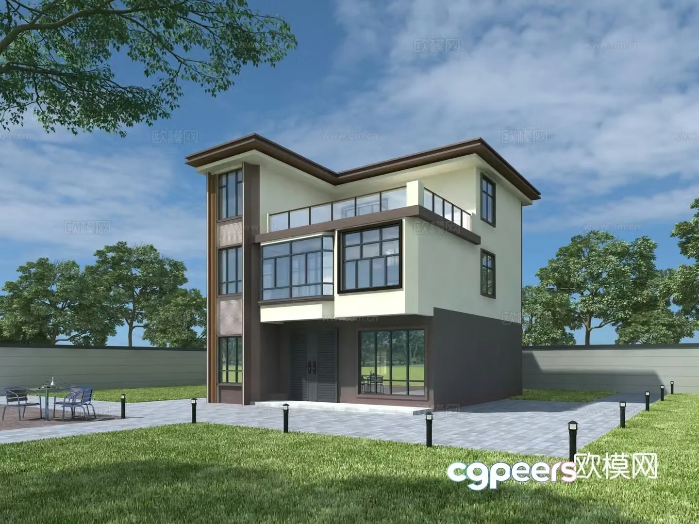 Villa 3d model