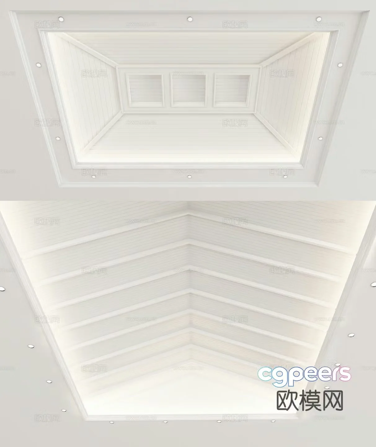 American ceiling 3D model