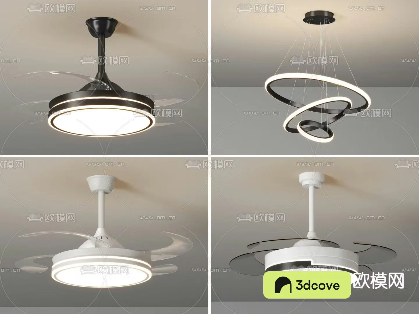 fan light chandelier