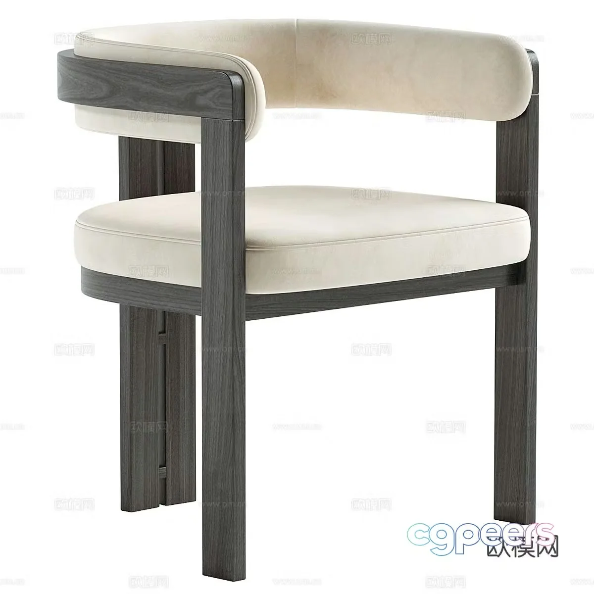 Modern chair dining chair 3d model