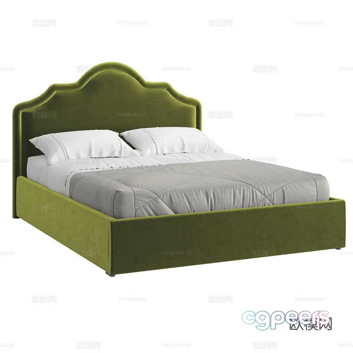 Double bed 3d model