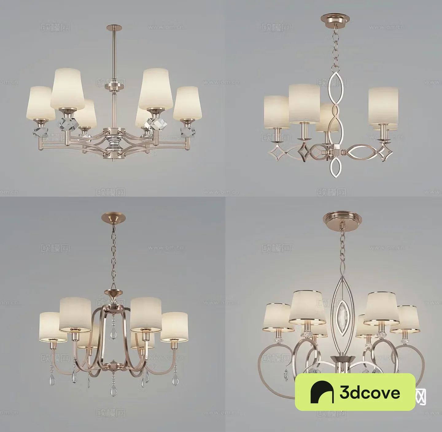 European style chandelier multi-head chandelier