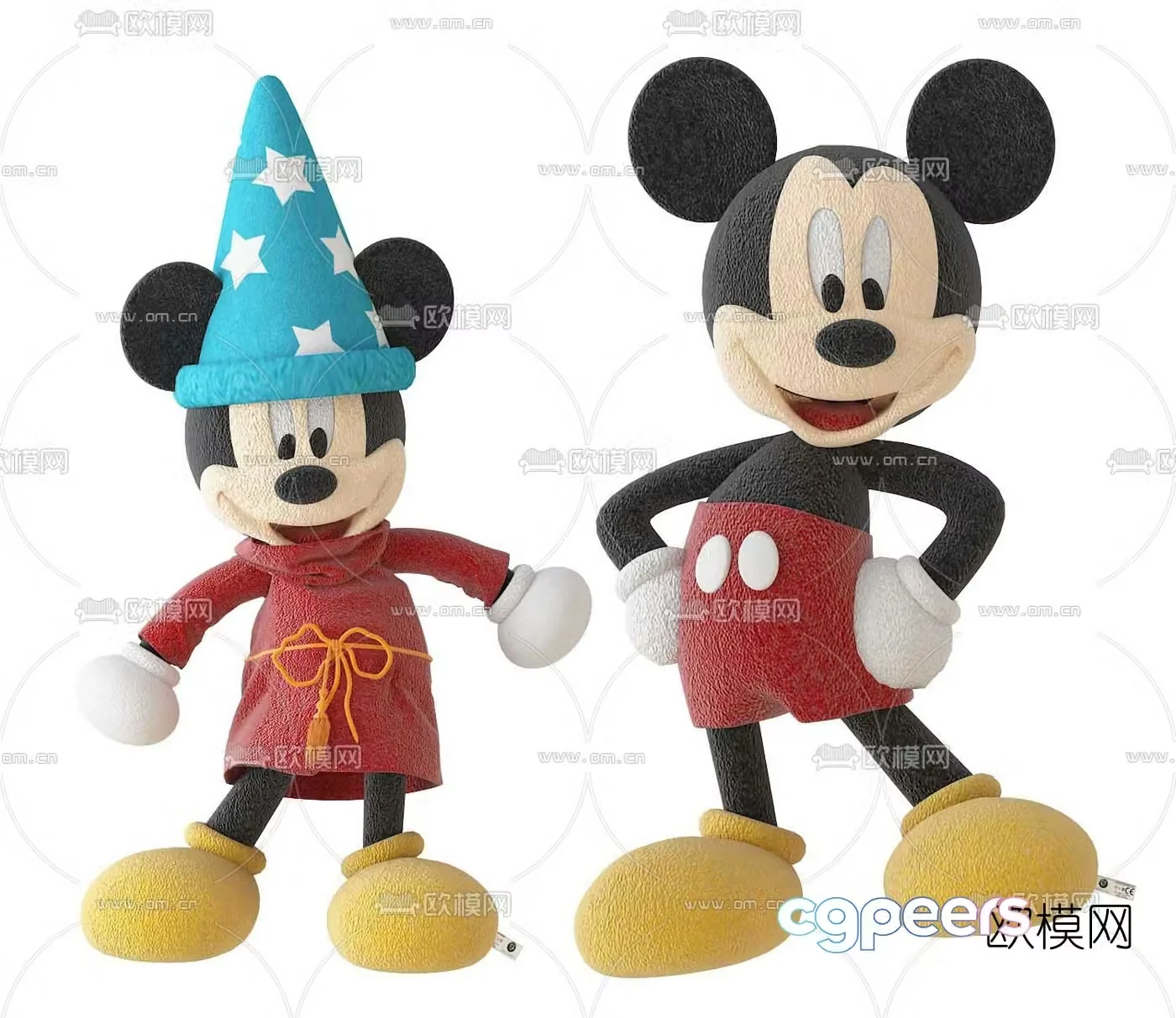 Modern Mickey Mouse children’s toy 3d model