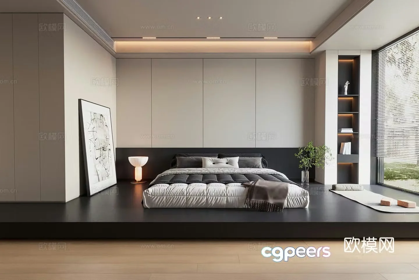 Modern bedroom 3d model