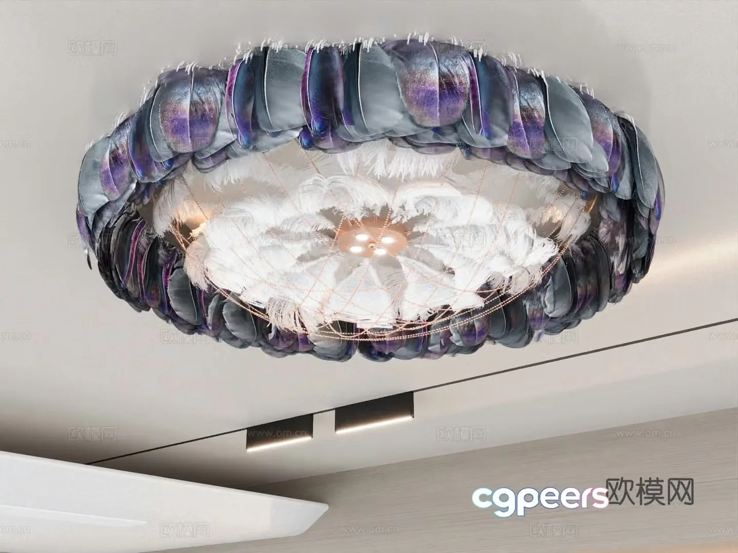 Modern ceiling light Bedroom ceiling light Living room ceiling light 3d model