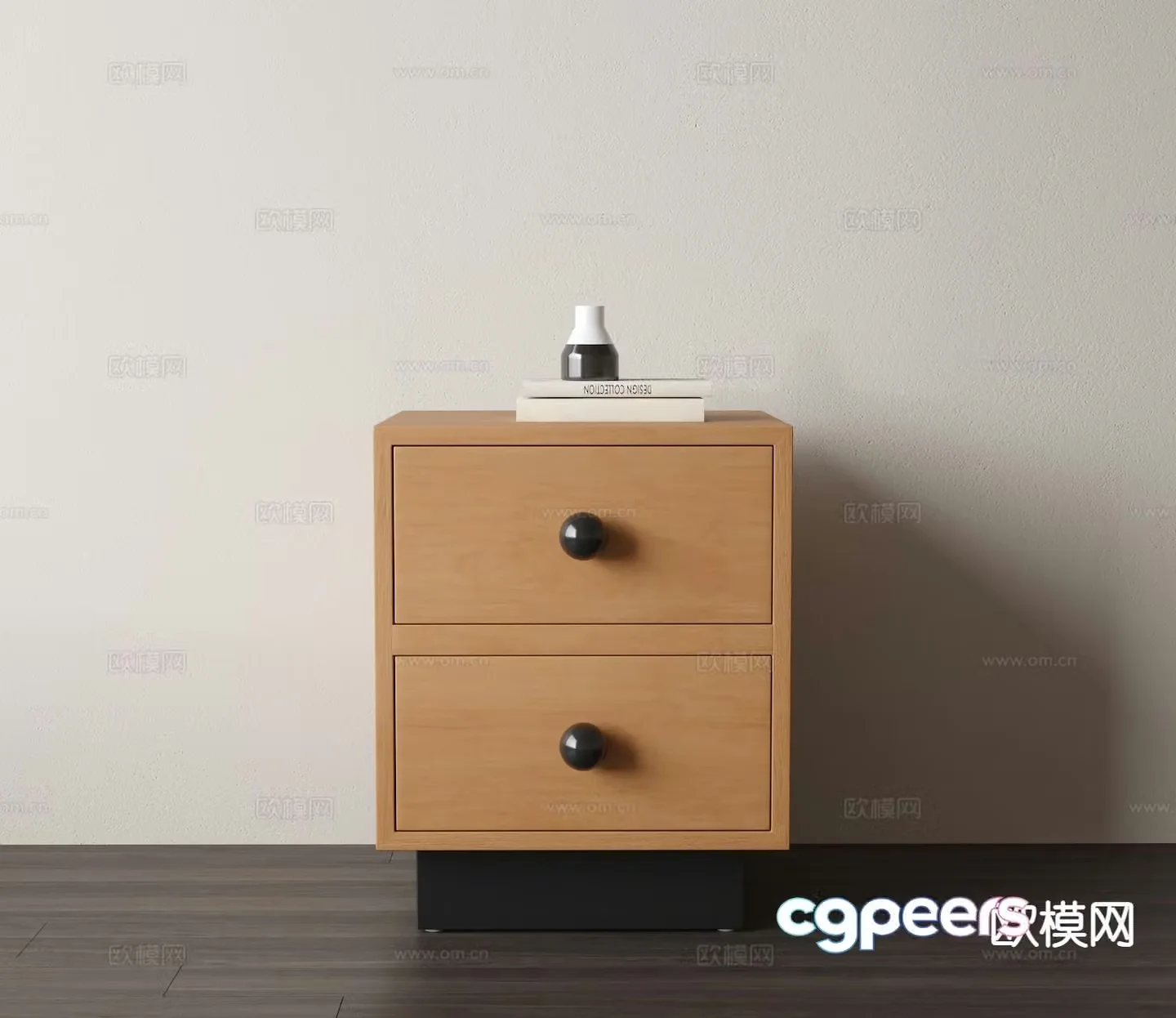 Medieval bedside table 3d model