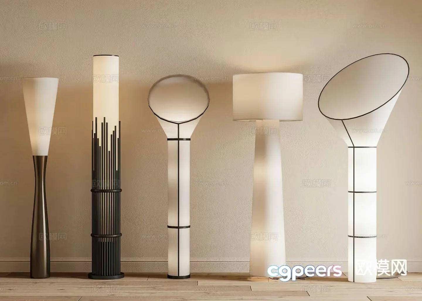 Floor lamp artistic floor lamp 3d model
