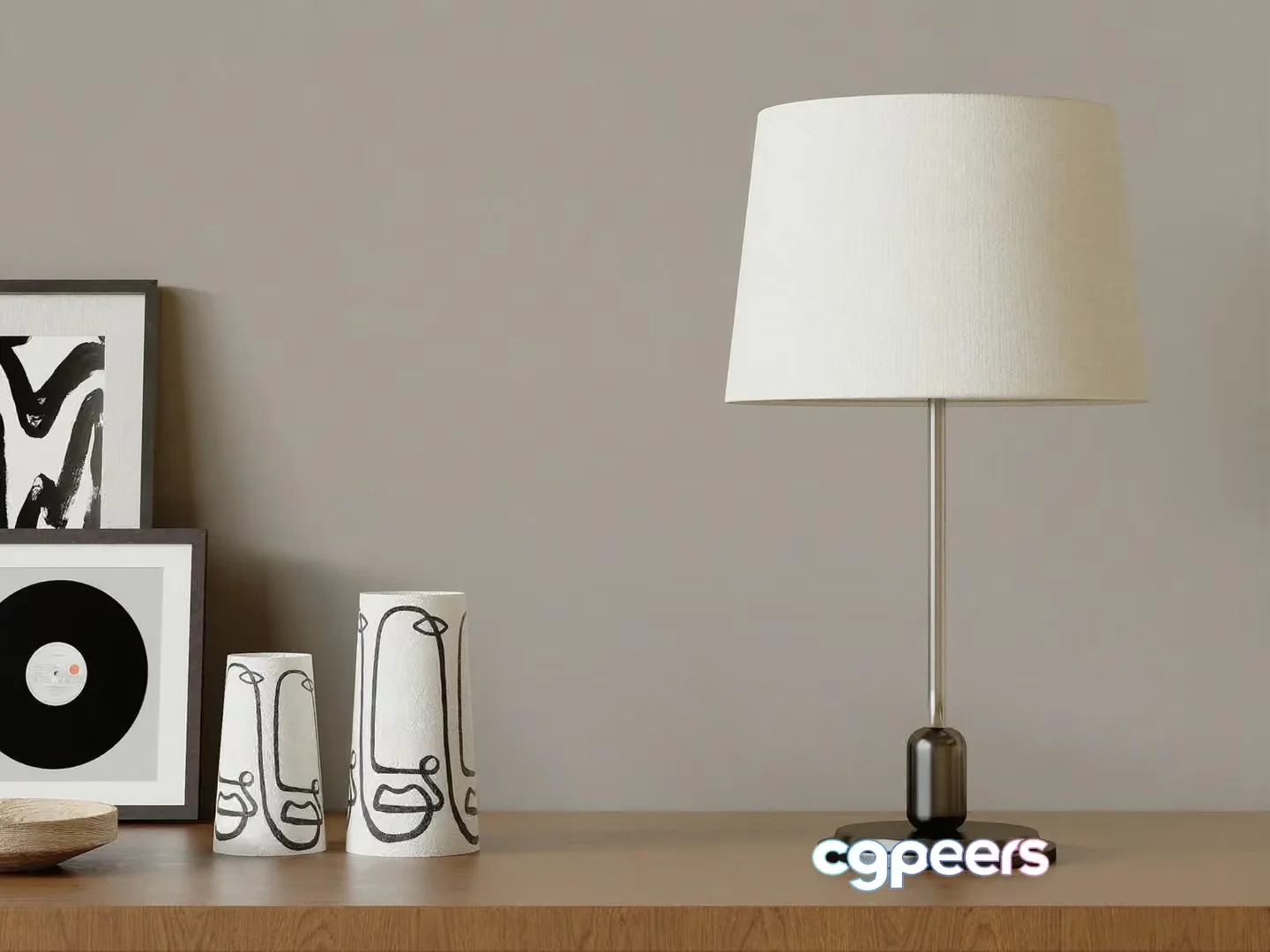 Modern Table Lamp 3D Model – 3569 – VRAY Render