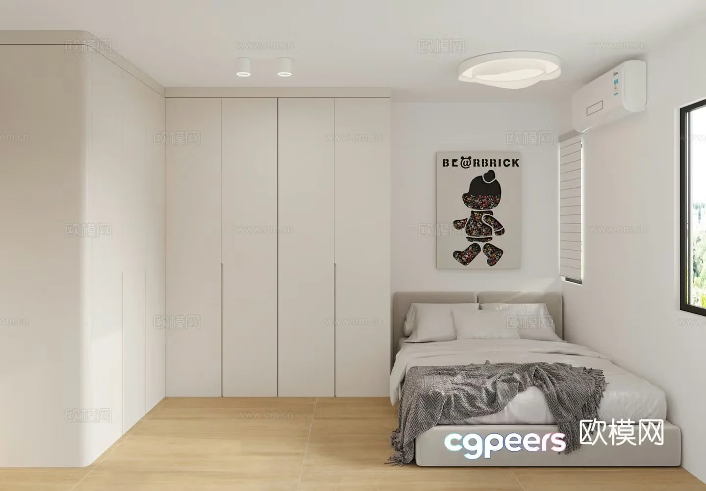 Modern bedroom Simple child room Children’s room 3d model