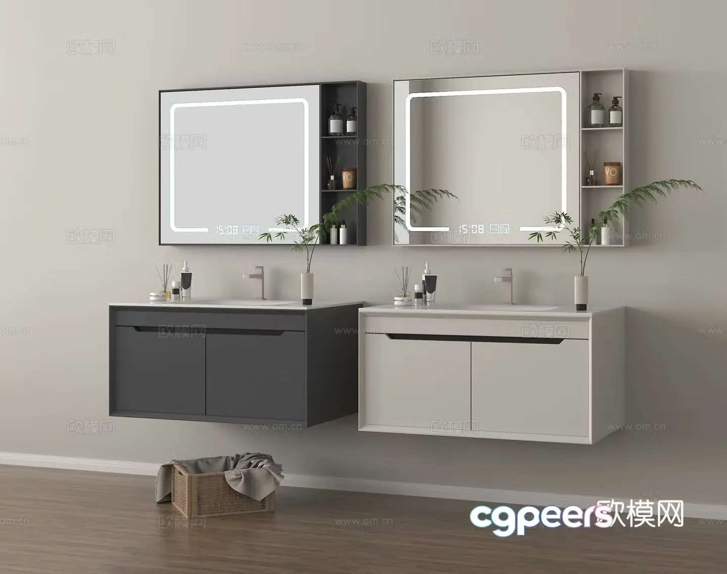 Bathroom cabinet bathroom 3d model
