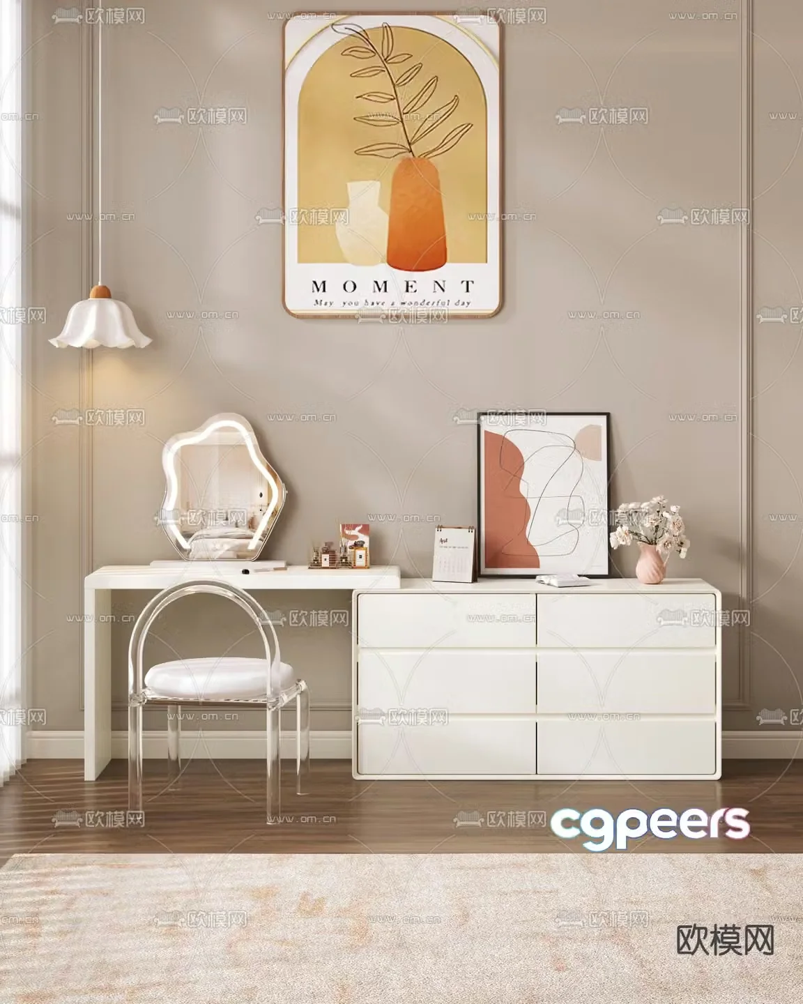 Dressing table 3d model