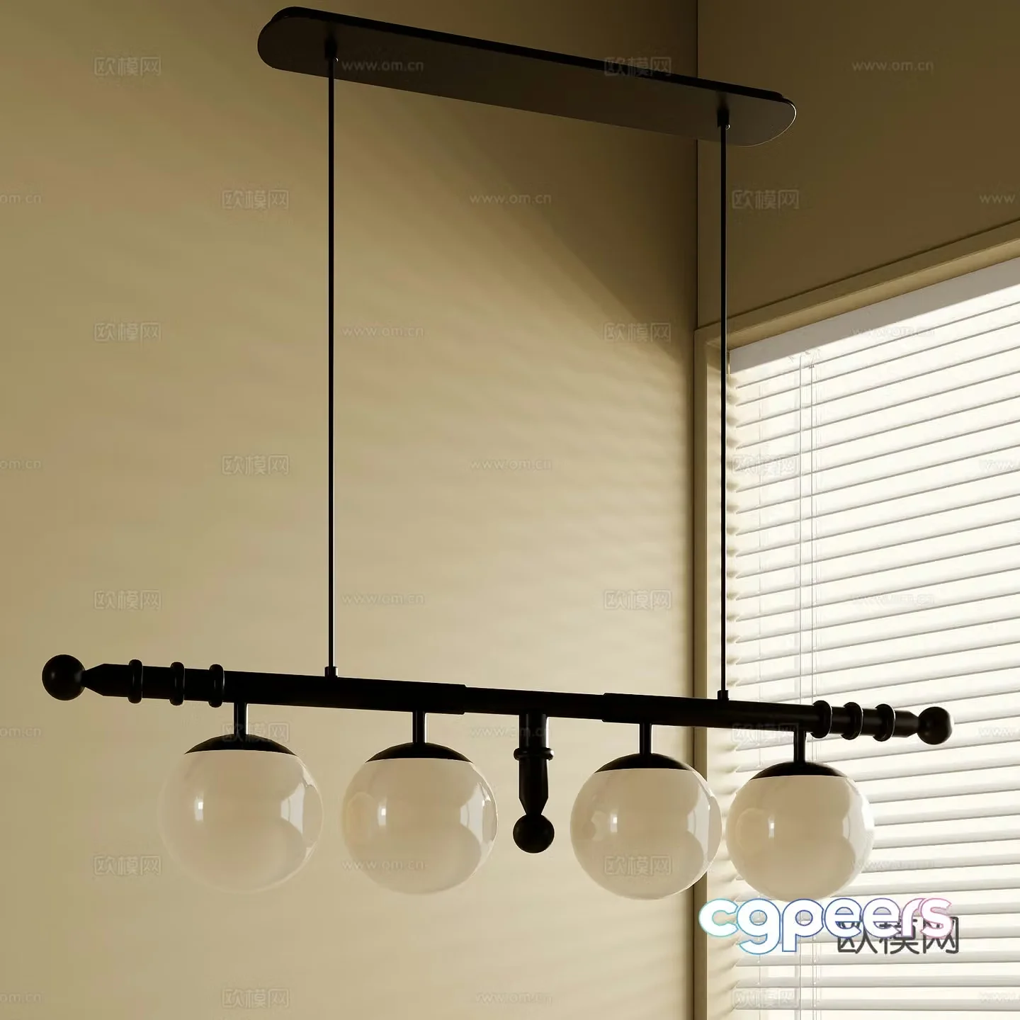 French chandeliers 3d model