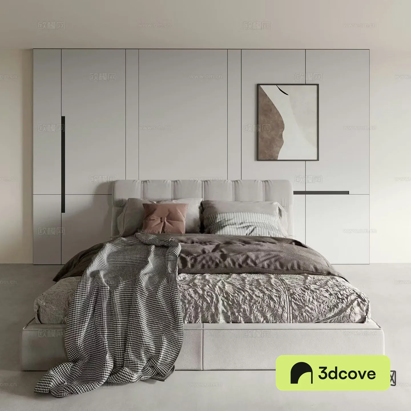 Modern double bed