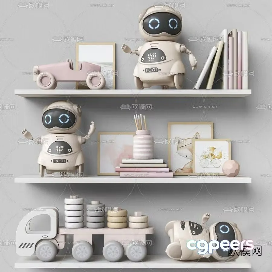 Modern children’s toy ornaments 3d model