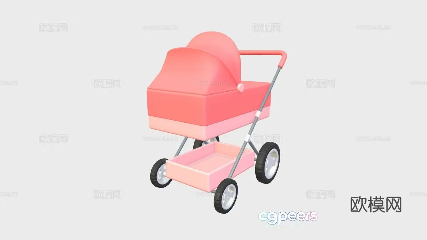 stroller 3d model
