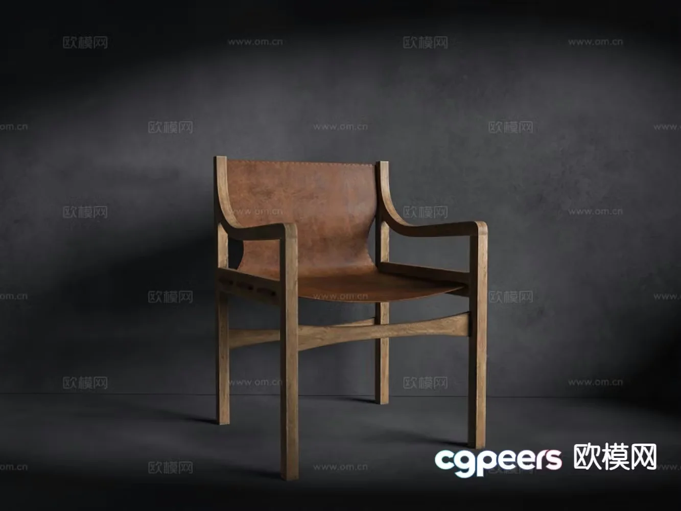 New Chinese style dining chair single chair chair tea chair 3d model