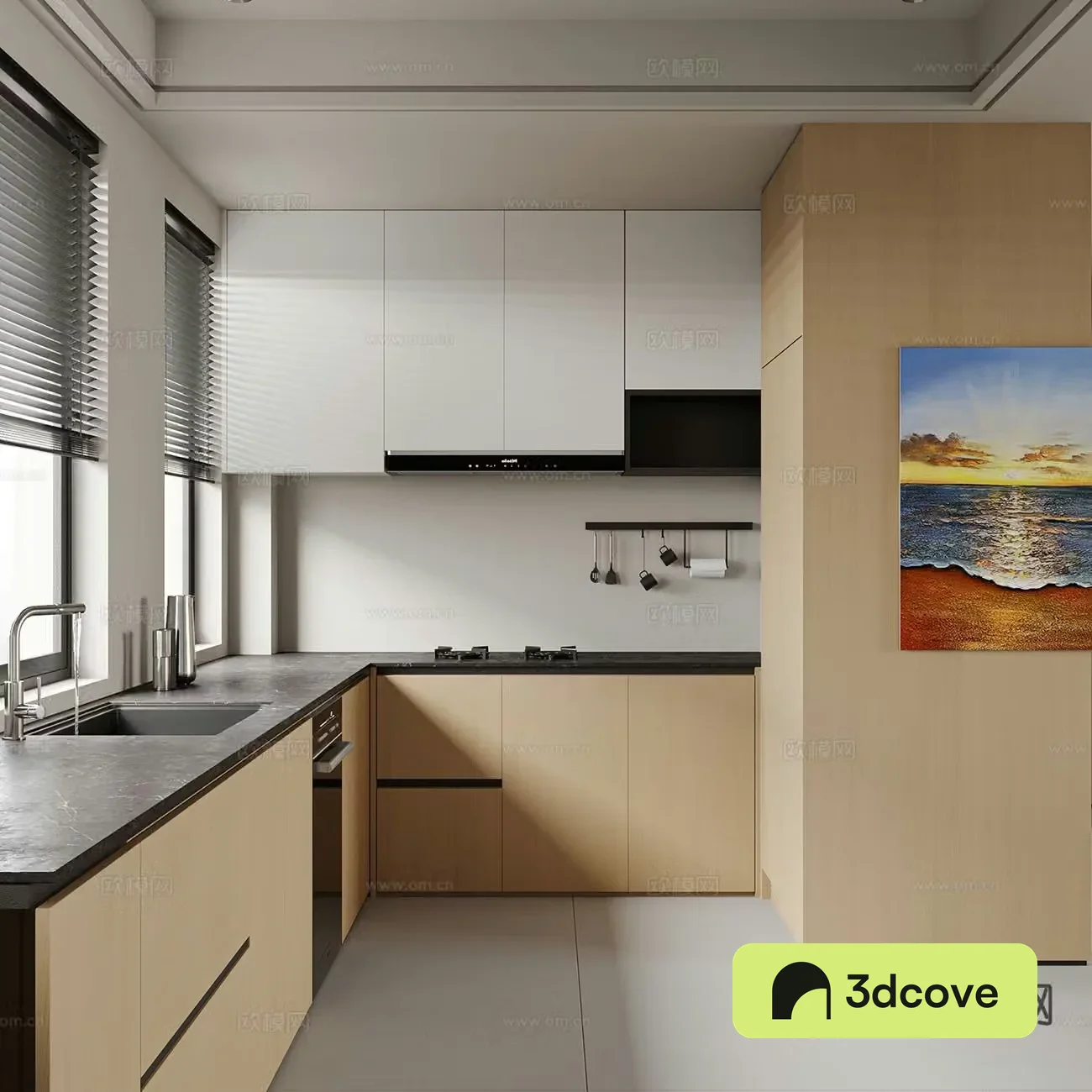 modern kitchen cabinet